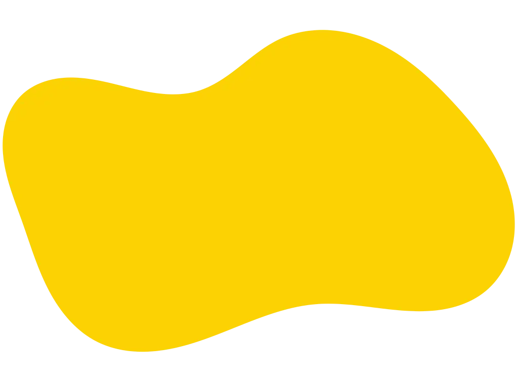 Forme abstraite pleine jaune