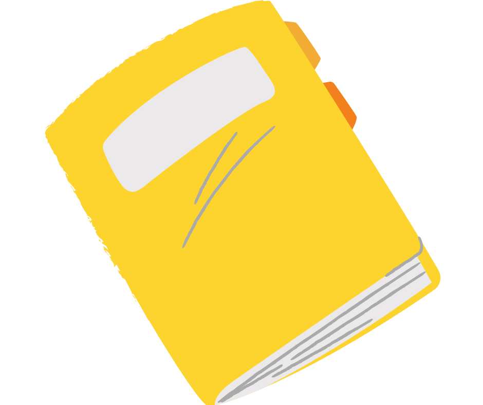 Pictogramme carnet jaune